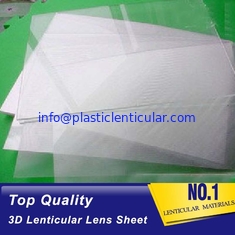 China transparent 3D lenticular sheets of 60 lpi PET lenticular lens plastic printing material buy online supplier