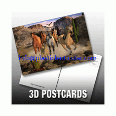 China PLASTIC LENTICULAR custom 3d printed business photography cards PP PET lenticular postcards supplier