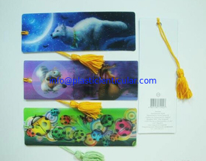China PLASTIC LENTICULAR authorized 3D printing Flip Effect fancy lenticular bookmark made in China supplier
