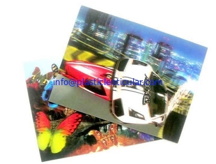 China PLASTIC LENTICULAR PET PP material 3D lenticular business card with dynamic image supplier