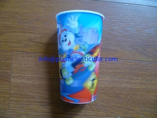 China PLASTIC LENTICULAR OEM Children Style Cartoon Drinking PP 3D Lenticular Cup printing factory supplier