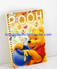 China PLASTIC LENTICULAR 3d lenticular printed school spiral notebook with depth 3d motion moving flip effect supplier