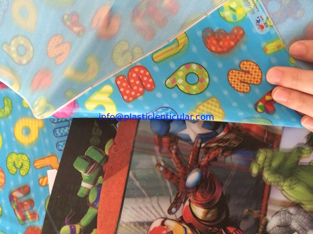 Soft PVC 3D Printable Lenticular Sheet Fabric Custom flip effect