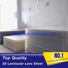 China 3D 20 LPI Lens Sheet Lenticular Polystyrene Lenses Animation Lenticular Plastics With Standard Size 1.2*2.4m USA supplier