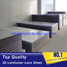 China PLASTIC LENTICULAR 100 lpi flip lens sheet 3d lenticular 0.35mm PET film matericals lenticular plastic sheet material supplier
