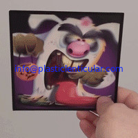 China PLASTIC LENTICULAR 3d lenticular morphing effect design from left to right or from up to down with 3 images 4 images supplier