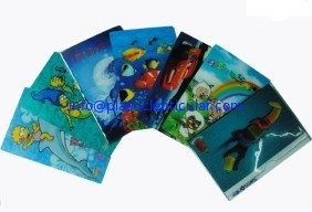 China PLASTIC LENTICULAR customized 3d lenticular greeting card pp pet materical lenticular printing greeting cards supplier