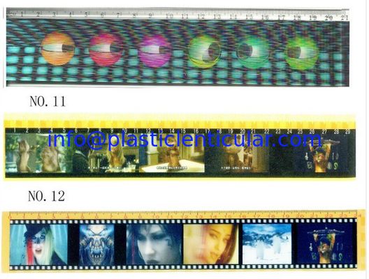 China PLASTIC LENTICULAR animation soft PP plastic 3d scale ruler 3D Lenticular PP Ruler printing supplier