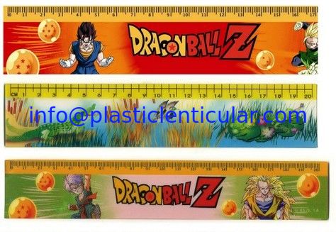 China PLASTIC LENTICULAR custom design animation lenticular ruler 20cm 30cm plastic 3d lenticular printing ruler for students supplier
