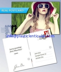 China PLASTIC LENTICULAR 3d changing motion lenticular effect postcard lenticular printing supplier