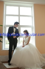 China PLASTIC LENTICULAR 3d effect wedding photo 3d lenticular photo printing for home decoration supplier