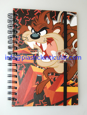 China PLASTIC LENTICULAR 3D Lenticular Portable Notebooks with lenticular motion flip animation cover supplier