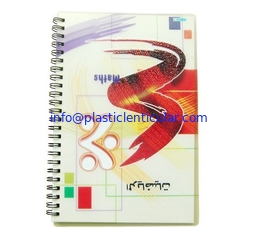 China PLASTIC LENTICULAR 3D PET lenticular cover spiral pocket notebook-3D Lenticular Cover Notebook supplier