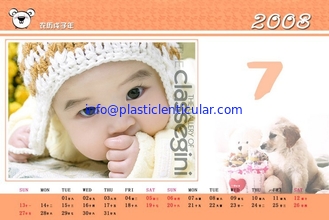 China PLASTIC LENTICULAR Cheap price 3d lenticular calendar custom flip perpetual calendar for table/desk supplier