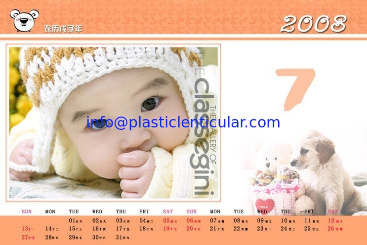 factory price 3D Lenticular Printing office table calender desk