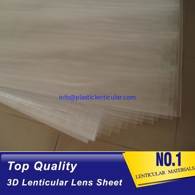 Czech 75 lpi 3D PP PET lenticular material 0.45mm thick plastic lenticular sheet for 3D lenticular printing supplier