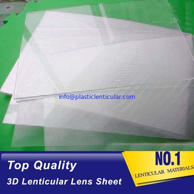 0.45mm 75lpi PET 3D Lenticular Lens Sheets with self adhesive sale / buy 3d lenticular plastic sheets Burundi supplier