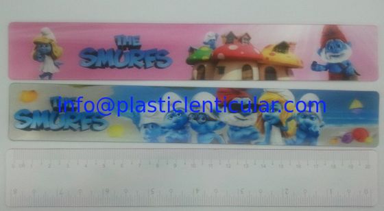PLASTIC LENTICULAR custom Cartoon lenticular 3d plastic folding ruler pp pet lenticular printing sheet rulers supplier