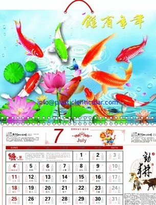 factory price 3D Lenticular Printing office table calender desk calender flip wall calender sale and export UAE supplier