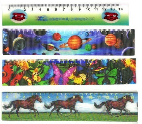 PLASTIC LENTICULAR 3d flip pp pet Plastic lenticular Ruler Measuring Straight Rulers Tool supplier