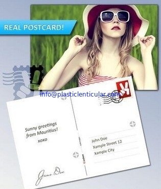 PLASTIC LENTICULAR 3d changing motion lenticular effect postcard lenticular printing supplier