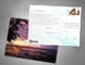 PLASTIC LENTICULAR 3D postcards plant flip effect lenticular postcards 3 views changing postcards prints supplier