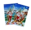 PLASTIC LENTICULAR Santa Claus 3D Lenticular Christmas Sticker pp pet custom 3d plastic lenticular card stickers supplier