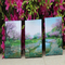 Four Seasons Framed 3D Lenticular Picture Custom 3D Painting Posters 25*35cm PET 3D Flip Picture supplier