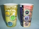 PLASTIC LENTICULAR 350 ml cartoon flip lenticular printing coffee 3d lenticular drink plastic cup with straw supplier