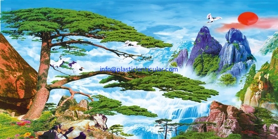 PLASTIC LENTICULAR 3d lenticular pictures motion 3d wallpaper large format 3d decor painting flip 3d lenticular prints supplier