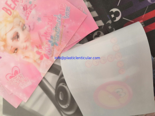 PLASTIC LENTICULAR soft lenticular sheet printing patch 3d flip tpu lenticular stickers with hot melt adhesive supplier